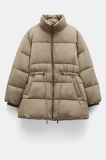 Hush Joanna A-line Puffer Coat Coffee Small