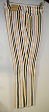 C26 ESCADA Vintage 31 1/2" waist Awesome Bright Stripe Denim Pants 38