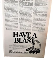 1981 Cal Custom Hawk Italian Air Horn Original Print Ad 80s
