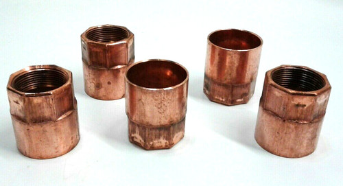 Nibco 603-R Female Red Adapter 2x1-1/2 Wrot Copper Pressure Fitting CxF Box Of 5