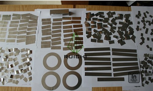 99.995% Pure 0.05*50*50mm Indium Foil Metal Sheet - 第 4/4 張圖片