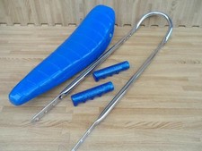 20" BLUE SPARKLE Lowrider Krate Bicycle BANANA SEAT SISSY BAR Grips Included