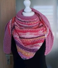 NEU!!! Tuch Dreieck Strick handmade Dreieckstuch  Schal Schurwollmix