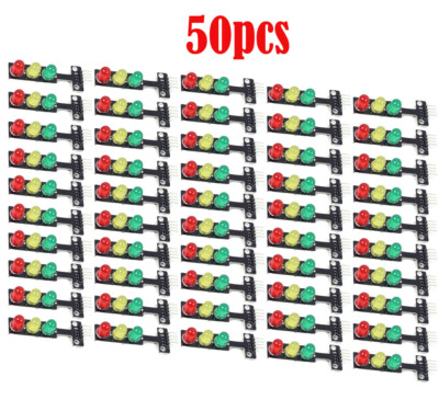 50pcs 5V Mini-Traffic Light 5mm LED Display Module for Arduino Creative DIY Kit