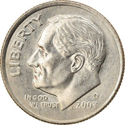 [#811013] Münze, Vereinigte Staaten, Roosevelt Dime, Dime, 2003, U.S. Mint, Denv