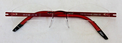 Silhouette Brille - Modell 5379 - Titan Randlos - bordeaux