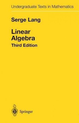 Linear Algebra, Hardcover by Lang, Serge, Brand New, Free shipping in the US