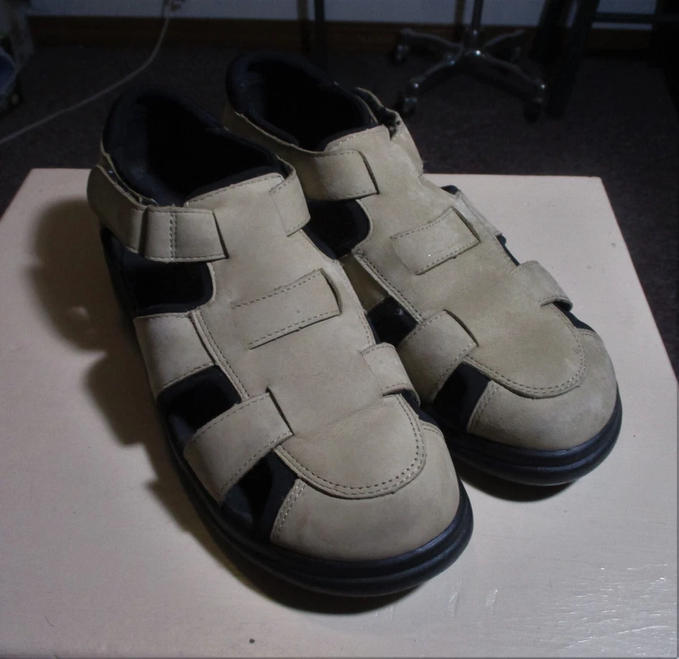 L.L. Женские туфли BEAN из натуральной бежевой кожи с ремешками размер 6,5 М - Изображение 2 из 4