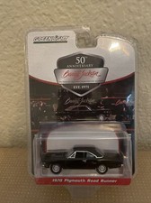 1970 Plymouth Road Runner Black Diecast 1:64 Scale Model Car - Greenlight