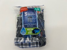 Hanes Boys Boxer Briefs 5-Pack Comfort Flex Waistband Printed Sz L 14-16