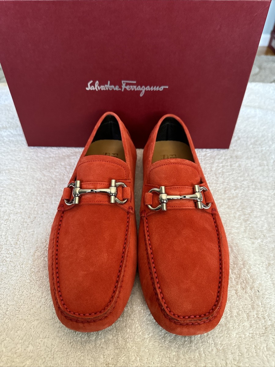 Salvatore Ferragamo Parigi Red Ferragamo Mens Shoes Salvatore