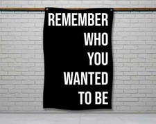Motivational Gym Flag - Fitness Wall Art for Home or Garage Workout Space