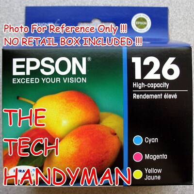 3-PACK EPSON GENUINE 126 COLOR INK (NO RETAIL BOX) for the STYLUS NX330 NX430 