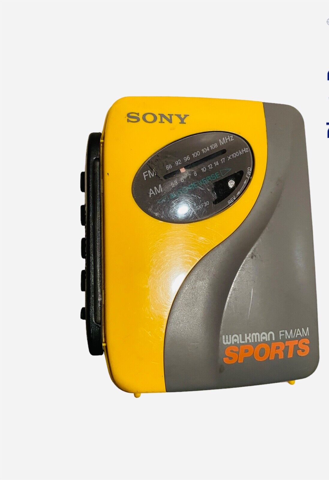 Sony WM-SXF30 Walkman Cassette Player, Beautiful Yellow, Working !