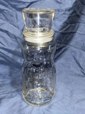 Planters Peanuts Mr. Peanut 75th Birthday Promotional 1991 Vintage Glass Jar 