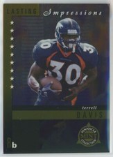 1998 Pinnacle Mint Lasting Impressions Terrell Davis Denver Broncos #6