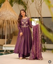 READYMADE WOMEN SALWAR KAMEEZ BOLLYWOOD DESIGNER GOWN DRESS BRIDAL PLAZZO SUIT
