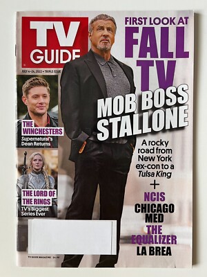 FALL TV * STALLONE TULSA KING The Winchesters July 4 2022 TV GUIDE MAGAZINE LOTR