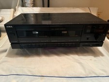 AIWA AD-WX505U DUAL CASSETTE TAPE DECK - HIGH SPEED DUBBING - UNTESTED
