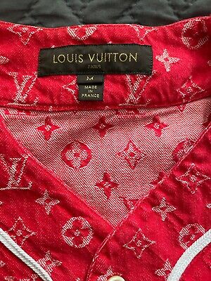 Buy Supreme Denim Baseball Shirt Louis Vuitton/SS17 - Stadium Goods