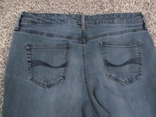 Bandolino Jeans Womens 10S Blue Denim Mandie Straight Leg Mid Rise Retro 31x25