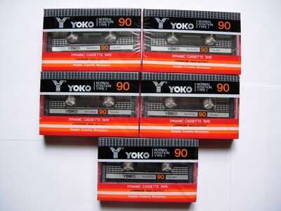 YOKO 90 Vintage Audio Cassette Tape Japan 5 Stück