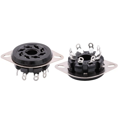 10PCS 8Pin Octal Vacuum Tube Socket For 6SN7 EL34 274B 6L6 KT88 Chassis Mount - Picture 13 of 17