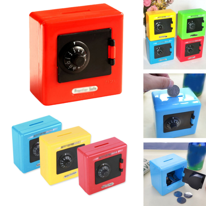 Password Safe Deposit Box Ornaments Mini Bank Safe Bank Money Tank