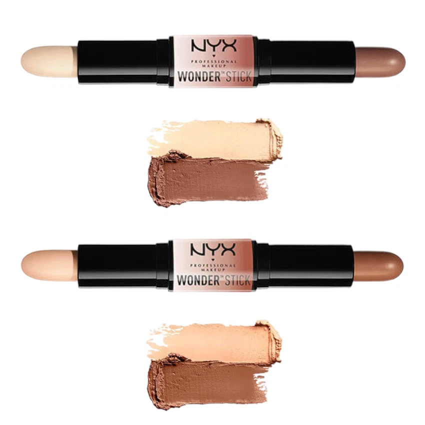 NYX Wonder Stick Highlight & Contour WS01 Light WS02 Medium WS04 Universal Boxed - Image 2 of 4