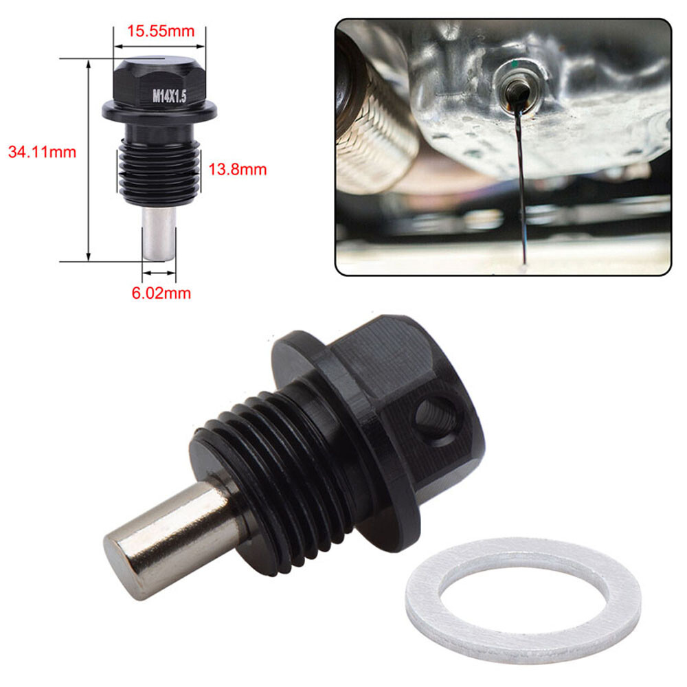 Black Engine Oil Drain Plug Nut Screw Bolt Oil Drain Sump Nut