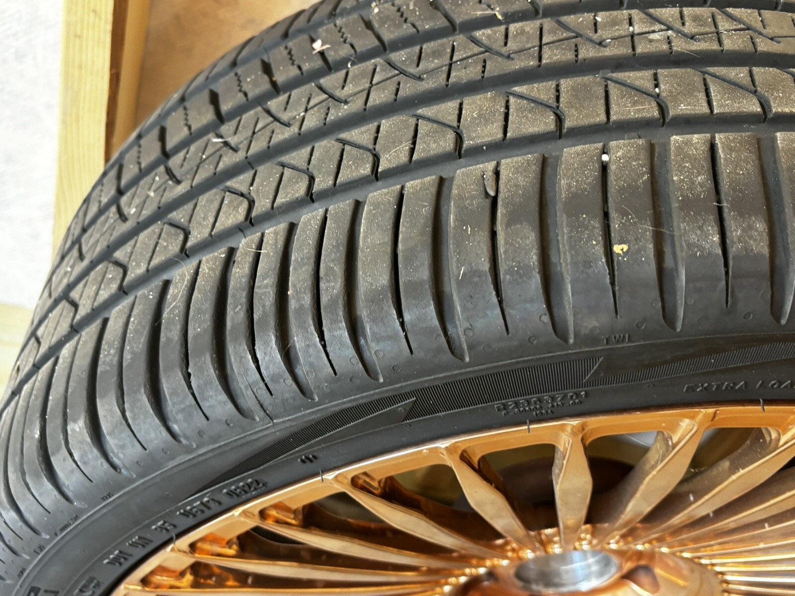AG Luxury Rose gold 3 Piece Wheels And Tires 22 Rolls Royce Wraith 2014-2019