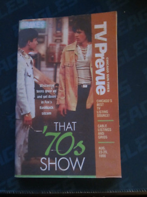 TV Prevue Magazine Regional TV Guide August 1998 That '70s Show Ashton Kutcher