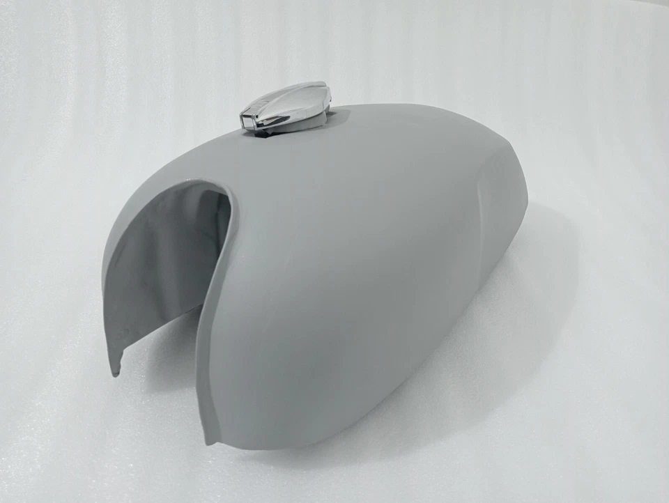 Norton Commando Roadster Steel Primer Coated Petrol Gas Fuel Tank +Cap |Fit For - Image 3 of 4