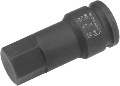 uxcell 3/4'' Drive x H32 (32mm) Impact Hex Bit Socket, Metric 4'' Length, 