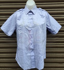 Royal Air Force Ladies RAF Issue SG Blue Polycotton Women's Short Sleeved Shirt
