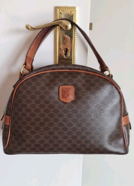 Authentic Vintage Celine Macadam Top Handle Bag