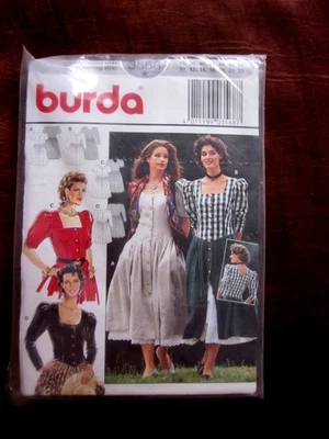 Burda 4765 Schnittmuster Vintage Tracht Dirndl Kleider 36-48 80er 90er Jahre NEU - Bild 1 von 2