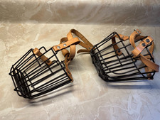 Plastic-coated Wire Basket Dog Muzzles, size 8 and size 10 for sighthound racing