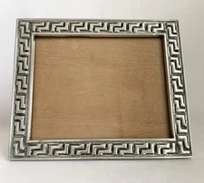 Vintage Mexican Pewter Embossed Picture Frame