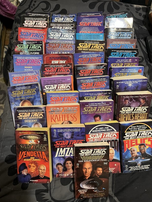 star trek the next generation paperback lot