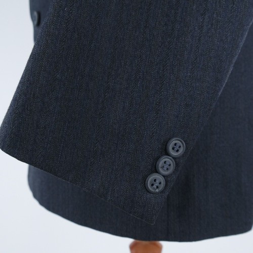 Mens Double Breasted Sport Coat 44R US Size CARLO WEERENNY Striped Blazer Jacket - Picture 9 of 13
