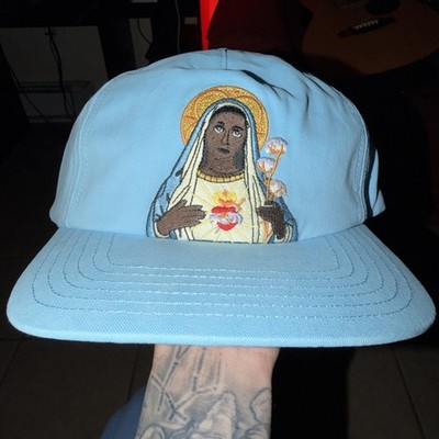 Denim Tears Black Mary Light Blue Hat DENIM TEARS Denim tears black Jesus hat | Grailed main image 4