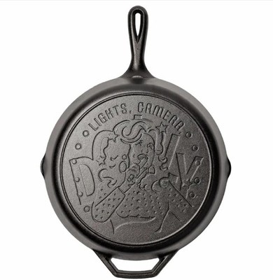 Lodge 12 Inch Dolly Parton ''Lights, Camera, Dolly'' Cast Iron Skillet   Special