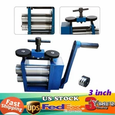 Manual Combination Rolling Mill Machine Jewelry Metal Tools Equipments NEW 75mm