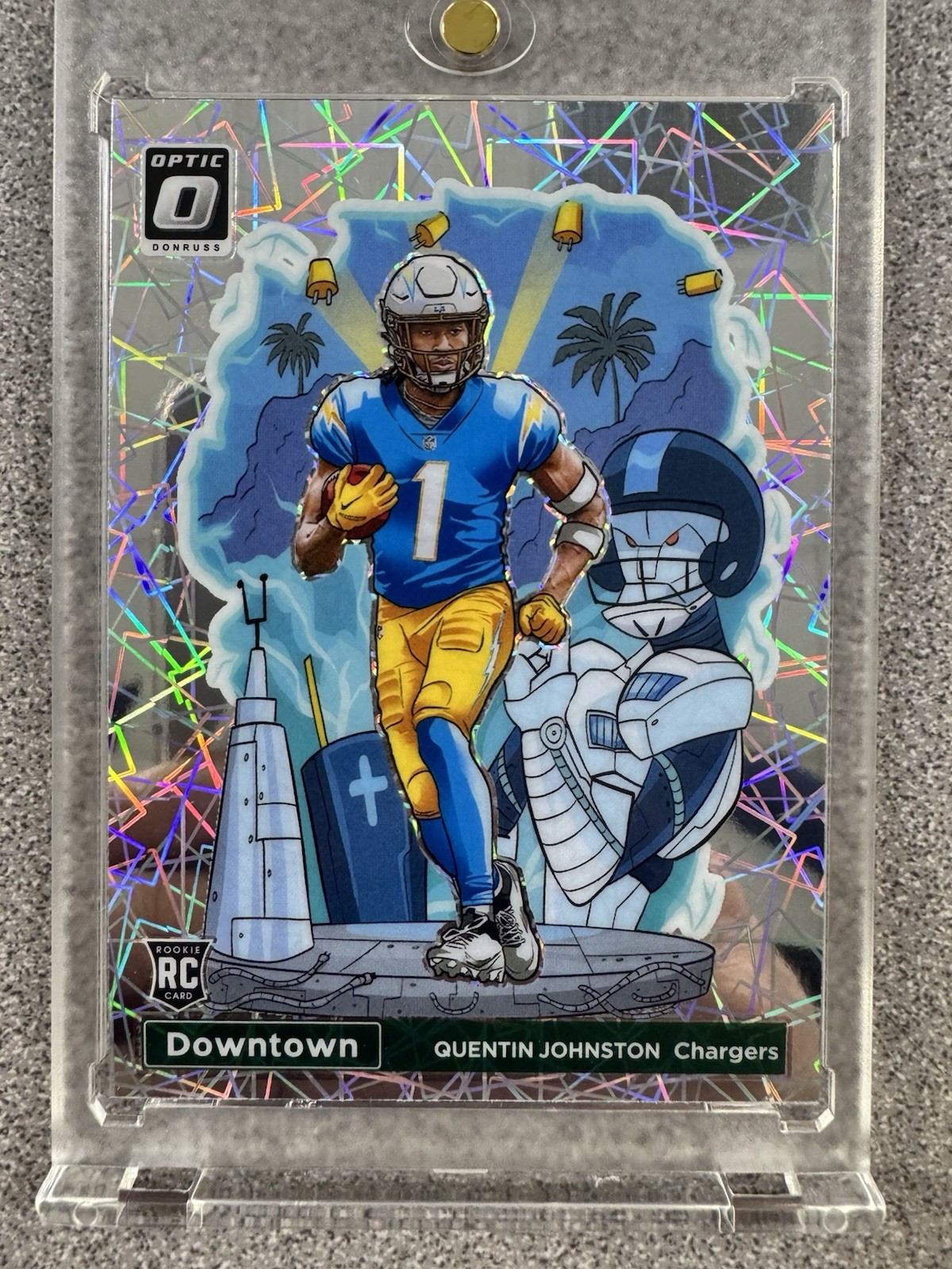 2023 Panini Donruss Optic - Downtown Quentin Johnston #D-16 (RC)