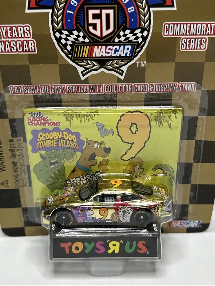 Racing Champions NASCAR Gold 50th Anniversary Scooby-Doo Zombie Island #9 NEW - Image 2 of 4
