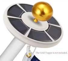 Solar Powered Flag Pole Light 26 LED Auto Active Super Bright Outdoor Waterproof