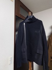 USED SACAI SUITING KNIT DOCKING JACKET T-SHIRT BLOUSON DENIM PANTS GOOD