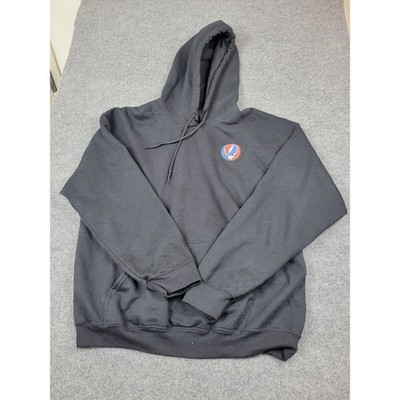Grateful Dead Steal Your Face Black Hoodie Embroidered Stealie GDP 1998 Pullover