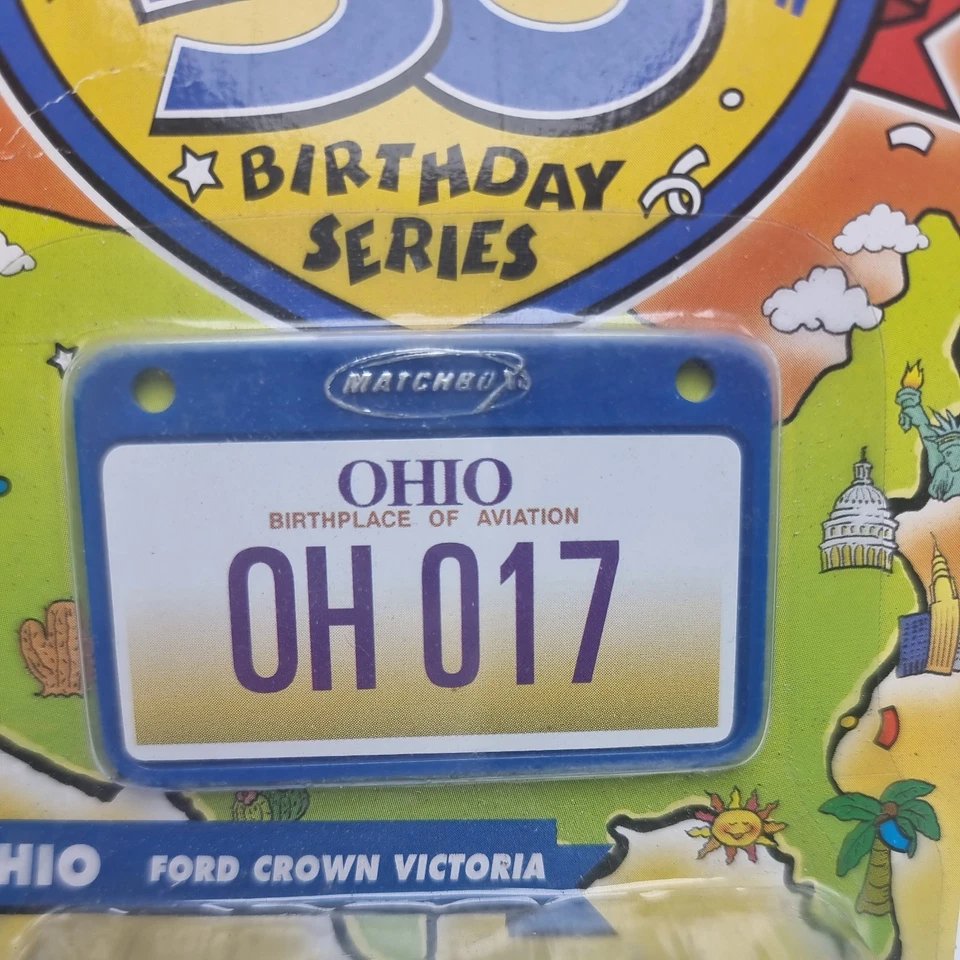 Caja de cerillas vintage Across America serie 50 cumpleaños 2001 Ohio Foto 2 de 4